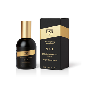 DSD de Luxe 9.4.1 Exogrow Booster Lotion hair strengthening and redensifying bottle and box, 100ml