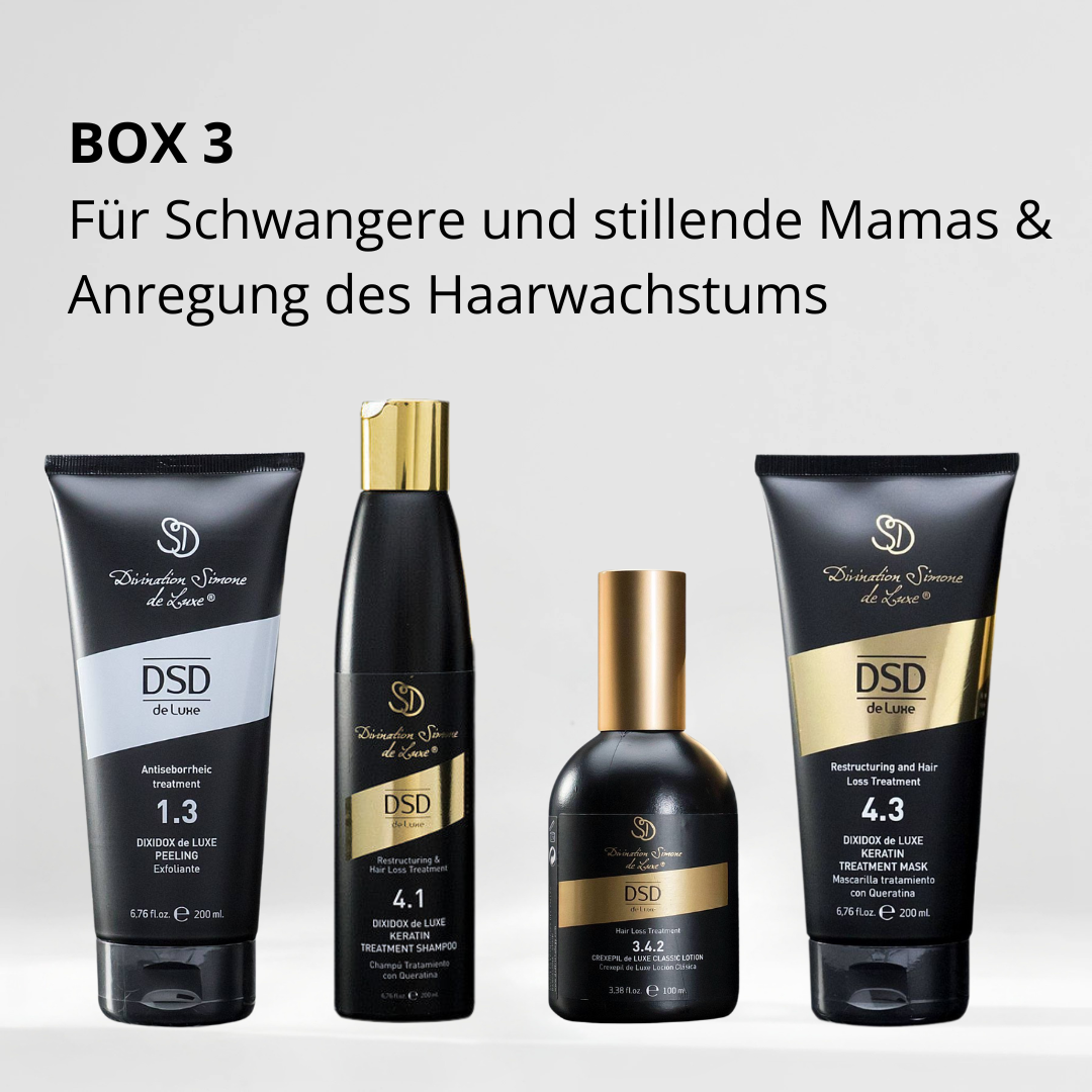 BOX 3: Schwangere und Stillende & Anregung des Haarwachstums