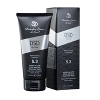 DSD de Luxe Dixidox 5.3 Steel and Silk Restructuring Treatment mask tube and box