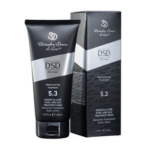 DSD de Luxe Dixidox 5.3 Steel and Silk Restructuring Treatment mask tube and box